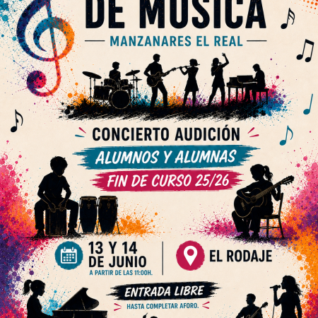 CONCIERTO de fin de curso 2025-2026 en Manzanares El Real CONCIERTO de fin de curso 2025-2026 en Manzanares El Real